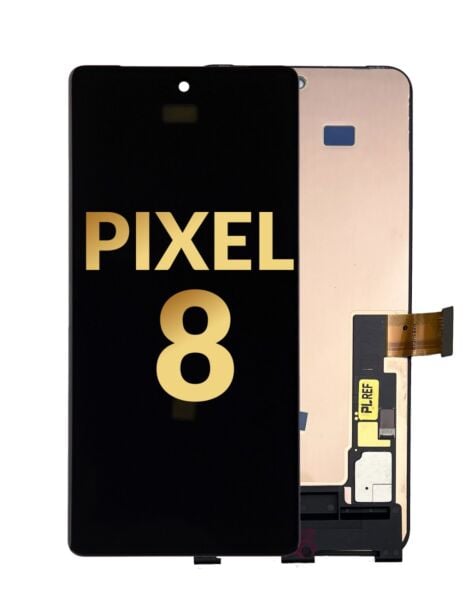 Google Pixel 8 OLED Assembly (without Finger Print Sensor) (BLACK) (Premium / Refurbished)