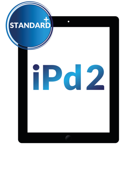 Standard+ iPad 2 Digitizer Assembly w/Home Button (BLACK)