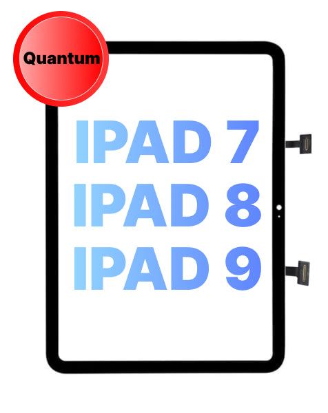 Quantum+ iPad 7 (2019) / iPad 8 (2020) / iPad 9 (2021) Digitizer Assembly (Home Button Pre-Installed)