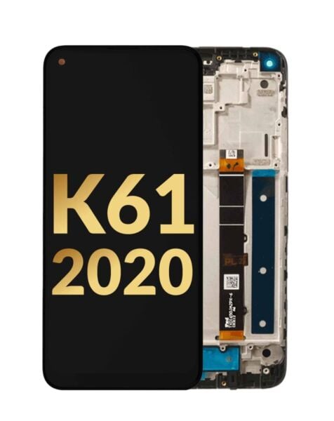 LG K61 (2020) LCD Assembly w/ Frame (BLACK)