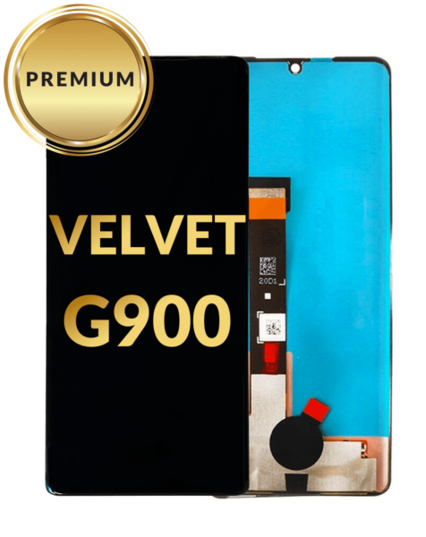 LG Velvet (G900) LCD Assembly (BLACK) (Premium/Refurbished)