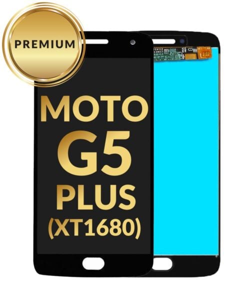 Motorola Moto G5 Plus (XT1680) LCD Assembly (BLACK) (Premium/Refurbished)