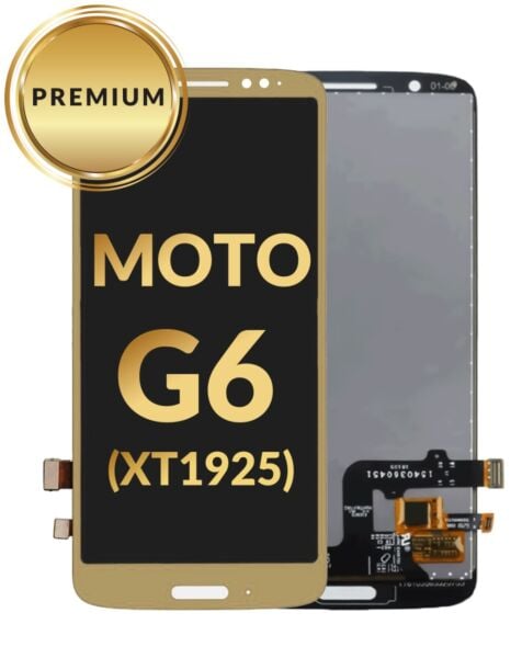 Motorola Moto G6 (XT1925) LCD Assembly (GOLD) (Premium/Refurbished)