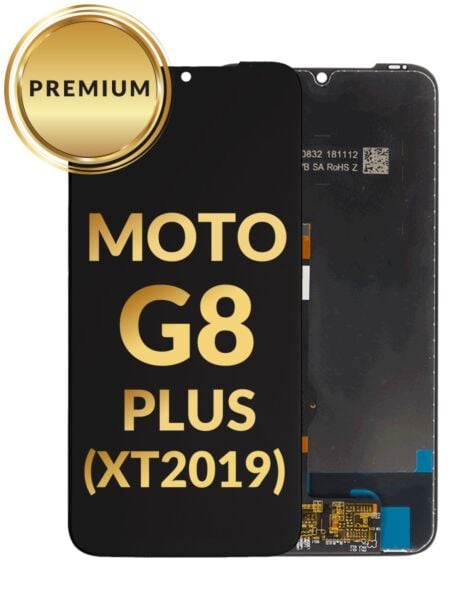 Motorola Moto G8 Plus (XT2019) LCD Assembly (BLACK) (Premium/Refurbished)