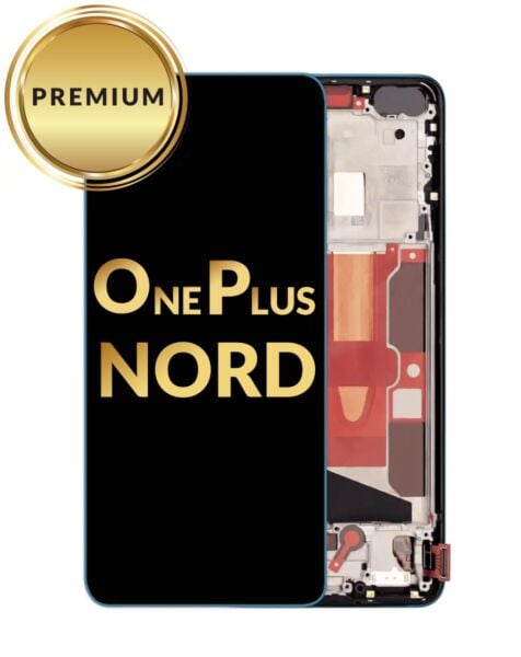 OnePlus Nord OLED Assembly w/Frame (BLUE) (Premium/Refurbished)