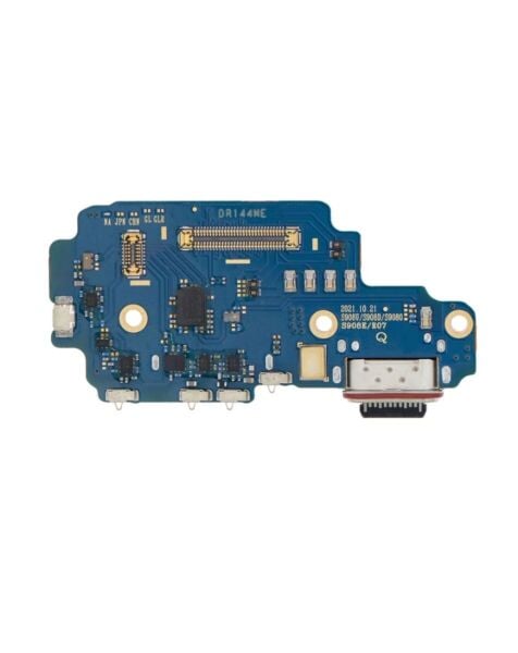 Galaxy S22 Ultra 5G S908U Charging Port Board w/ Sim Card Reader (S908U/D/O/E/N/R07B) (North America Version)