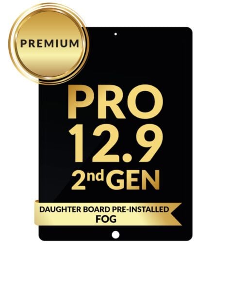 iPad Pro 12.9 (2nd Gen / 2017) LCD Assembly (BLACK) (Daughter Board Pre-Installed) (Premium / FOG)