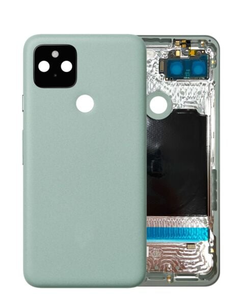 Google Pixel 5 Back Housing Frame w/ Small Components Pre-Installed (GREEN) (OEM Pull A Grade)