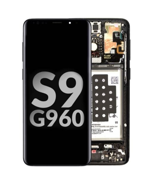 Galaxy S9 (G960) OLED Assembly w/Frame, Battery & Small Parts (Service Pack)