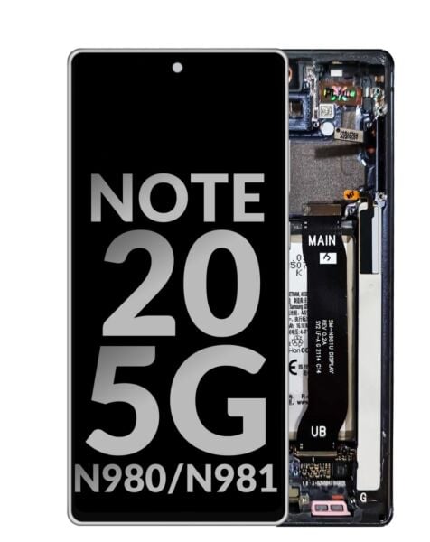 Galaxy Note 20 5G (N980 / N981) OLED Assembly w/Frame & Battery