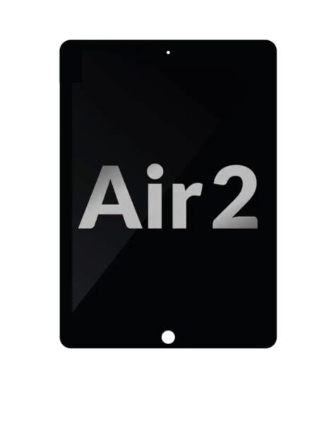 iPad Air 2 LCD Assembly (BLACK) (Sleep / Wake Sensor Flex ) (BLEMISH)