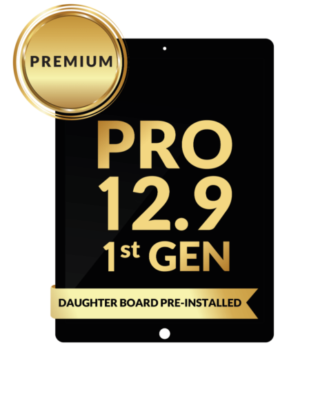 iPad Pro 12.9 (1st Gen/2015) LCD Assembly (BLACK) (Daughter Board Pre-Installed) (Premium/Refurbished)