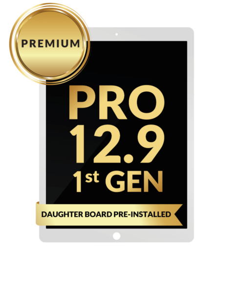 iPad Pro 12.9 (1st Gen/2015) LCD Assembly (WHITE) (Daughter Board Pre-Installed) (Premium/Refurbished)