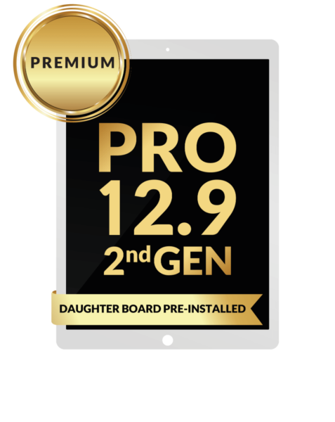 iPad Pro 12.9 (2nd Gen / 2017) LCD Assembly (WHITE) (Daughter Board Pre-Installed) (Premium / Refurbished)