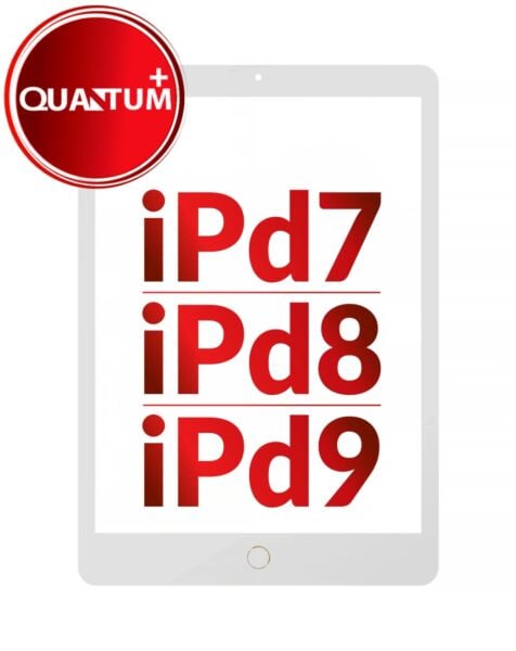 Quantum+ iPad 7 (2019) / iPad 8 (2020) / iPad 9 (2021) Digitizer Assembly (Home Button Pre-Installed) (GOLD)