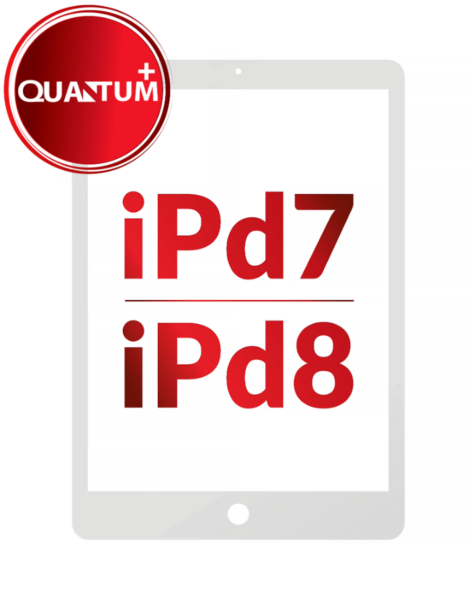 Quantum+ iPad 7 (2019) / iPad 8 (2020) Digitizer Assembly (WHITE)