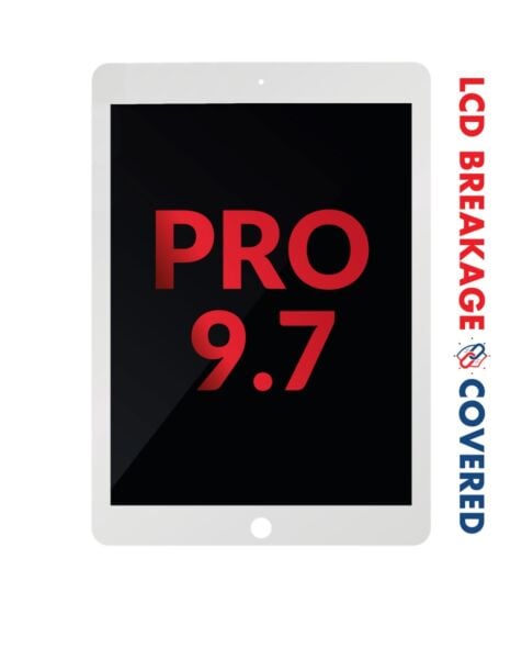 Quantum+ iPad Pro 9.7 LCD Assembly (WHITE) (Exclusive LCD Breakage Warranty)