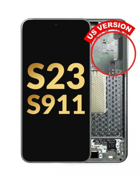Galaxy S23 5G S911 Screen Assembly w/ Frame (GREEN) (US & International Version) (Premium / Refurbis