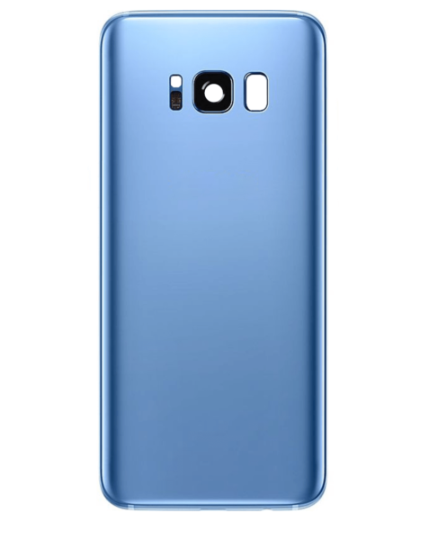 Galaxy S8 Back Glass w/ Adhesive (NO LOGO) (BLUE)