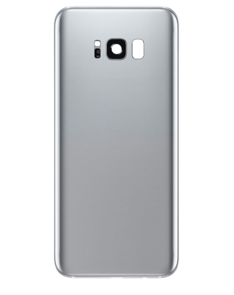 Galaxy S8 Back Glass w/ Adhesive (NO LOGO) (SILVER)