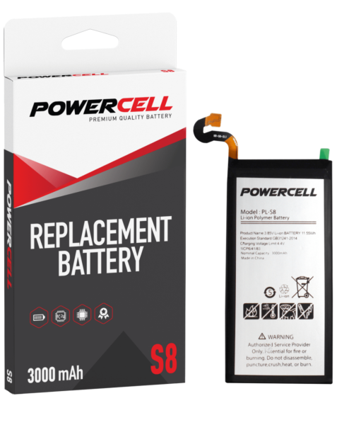 POWERCELL PRO Galaxy S8 Replacement Battery