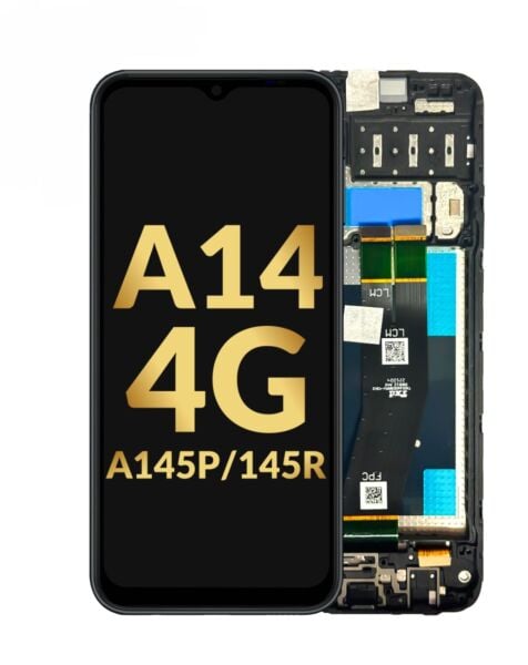 Galaxy A14 4G (A145P / A145R / 2023) LCD Assembly w/ Frame