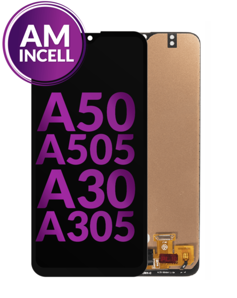 Galaxy A50 (A505 / 2019) / A30 (A305 / 2019) LCD Assembly (BLACK) (Without Finger Print Sensor) (Aftermarket)