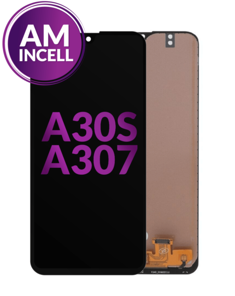 Galaxy A30s (A307 / 2019) LCD Assembly (BLACK) (Without Finger Print Sensor) (Aftermarket INCELL)