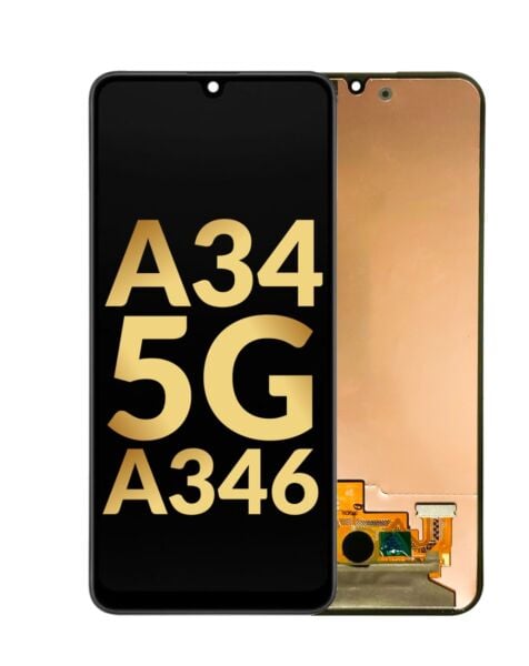 Galaxy A34 5G (A346 / 2023) LCD Assembly (BLACK) (Service Pack)