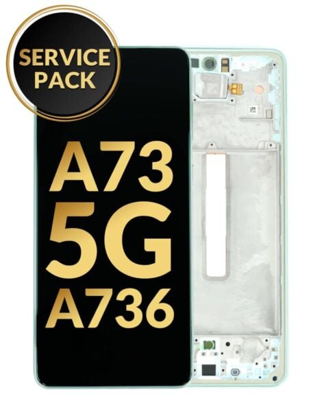 Galaxy A73 5G (A736 / 2022) OLED Assembly w/ Frame (MINT / GREEN) (Service Pack)