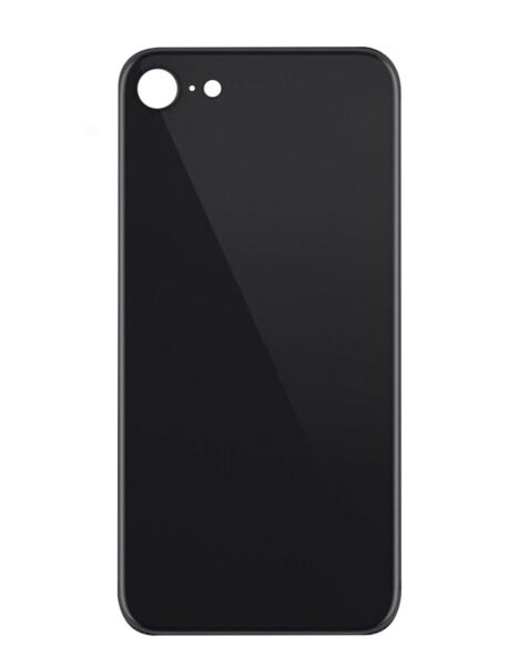 iPhone SE (2020) Bigger Camera Hole Back Glass (NO LOGO) (BLACK)