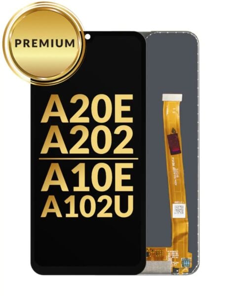 Galaxy A20E (A202) / A10E (A102U) LCD Assembly (BLACK) (Premium / Refurbished)