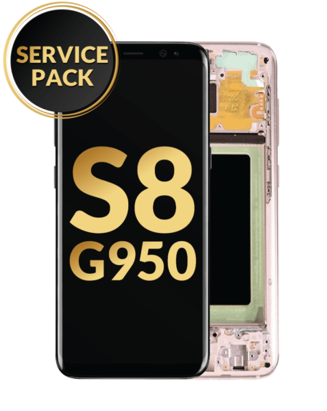 Galaxy S8 (G950) OLED Assembly w/ Frame (GOLD) (Service Pack)