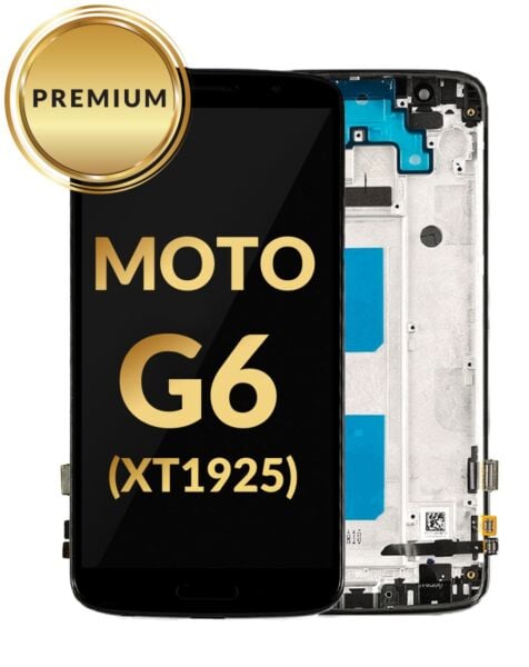 Motorola Moto G6 (XT1925) LCD Assembly w/Frame (DEEP BLUE) (Premium/Refurbished)